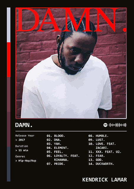 DAMN. (2017) Album by Kendrick Lamar / PLATINA