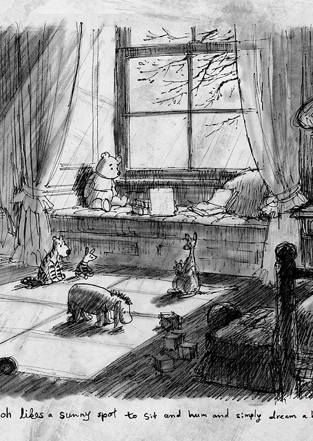 Pooh Sketch Bedroom / PLATINA