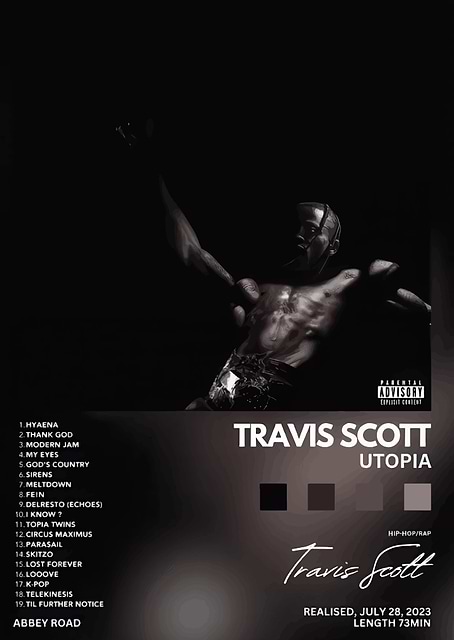 Travis Scott Utopia Album Cover / PLATINA