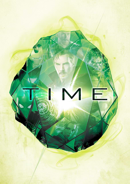 Green Infinity Stone / platina