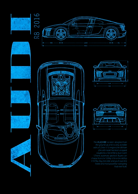 Audi R8 2016 / PLATINA