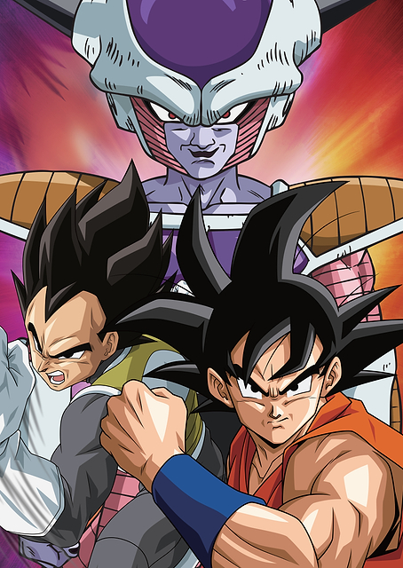Goku, Vegeta, Frieza / PLATINA