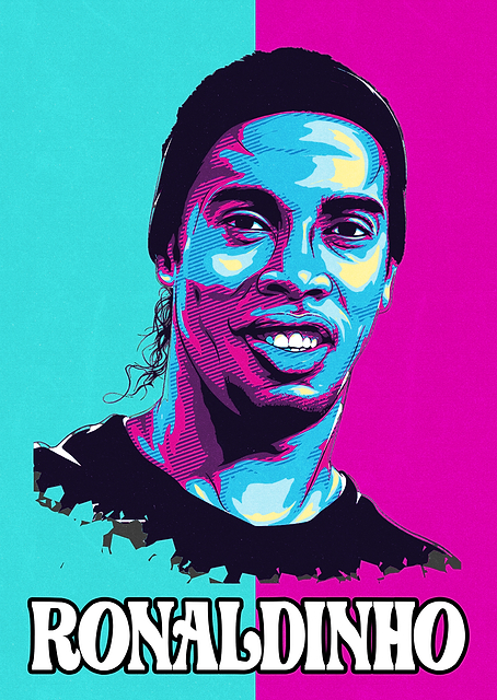 Ronaldinho Soccer Portrait / PLATINA