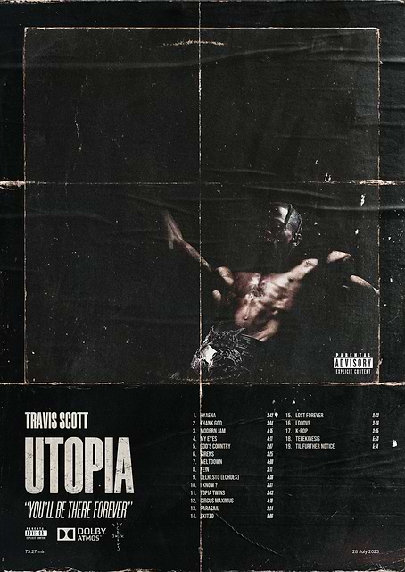 Travis Scott Utopia Album Cover / platina