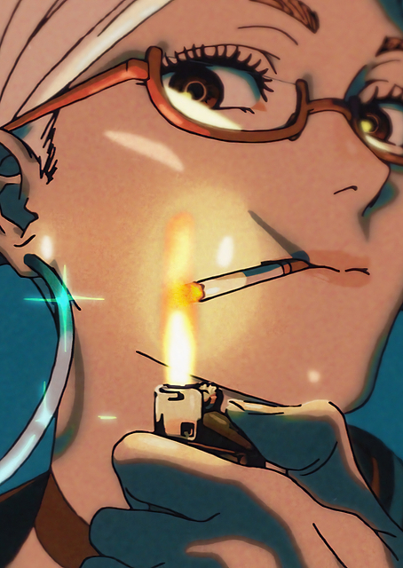 Seiko Lighting a Cigarette / PLATINA