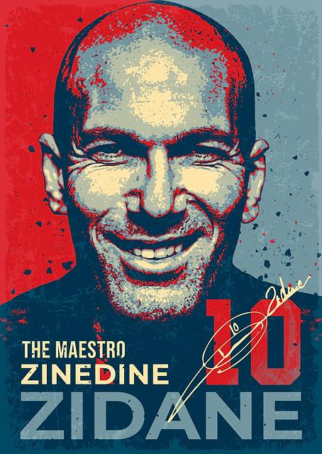 Zinedine Zidane Maestro Poster / PLATINA