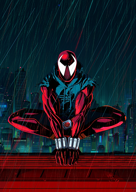 Scarlet Spider Pose / platina