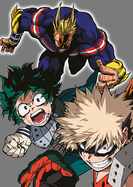 All Might, Deku and Bakugo / PLATINA