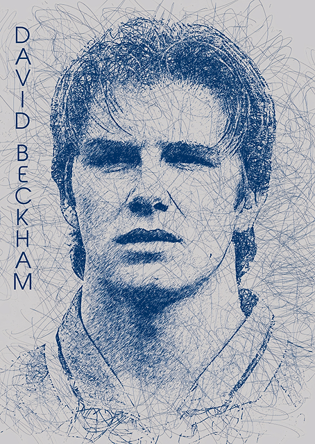 David Beckham Sketch / PLATINA