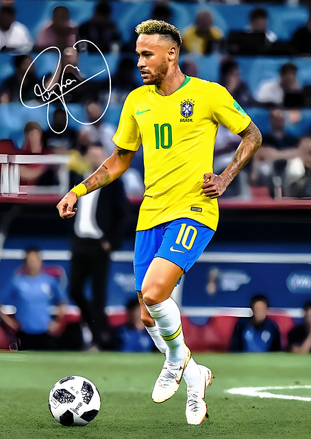 Neymar Jr. Brazil Jersey / PLATINA