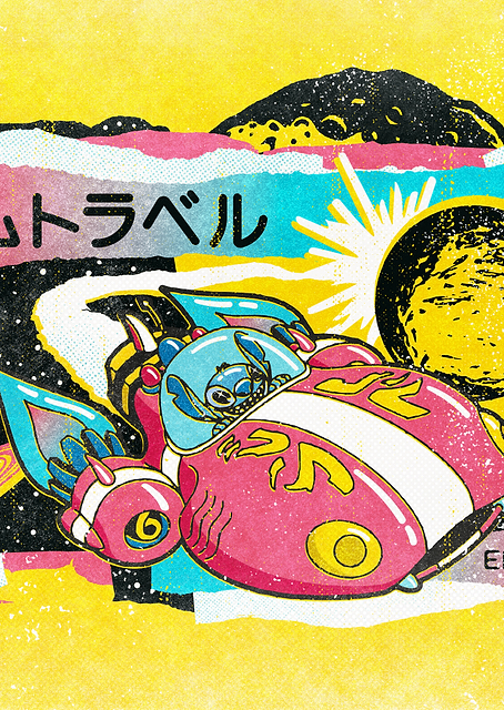 Stitch Spaceship Kanji / PLATINA