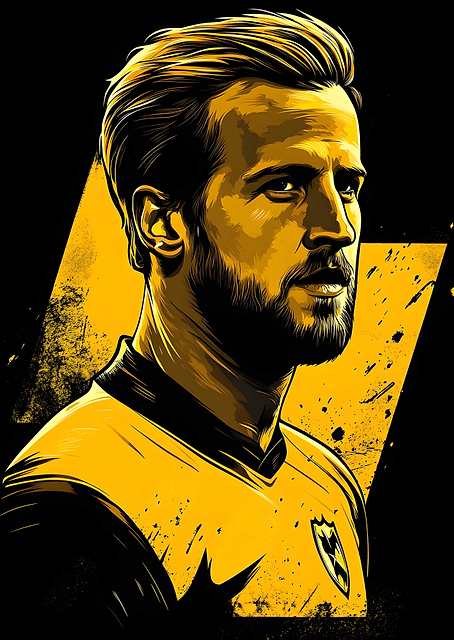 Harry Kane Player Vintage / PLATINA