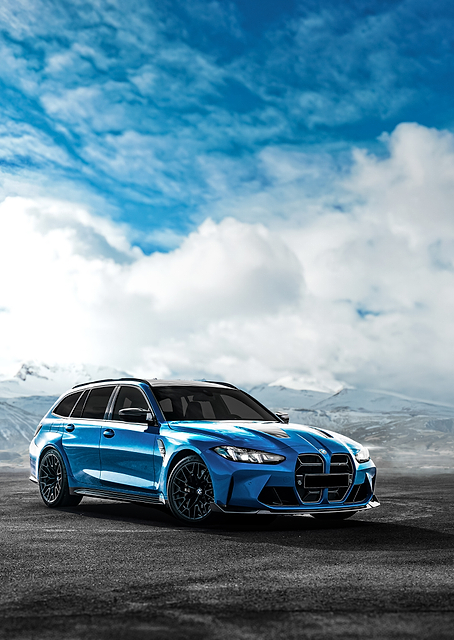 Blue BMW M3 Touring / PLATINA