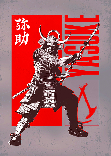 Yasuke Samurai Gray / platina