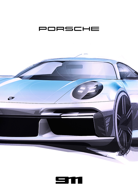 Porsche 911 Sports Car / PLATINA