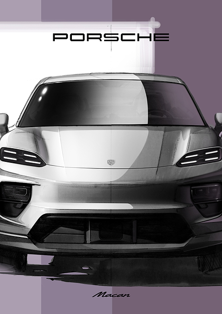 Porsche Macan Sketch 2 / PLATINA