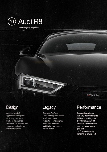 Audi R8 Magazined / PLATINA