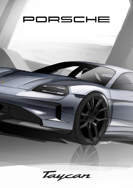 Porsche Taycan - Metallic / PLATINA