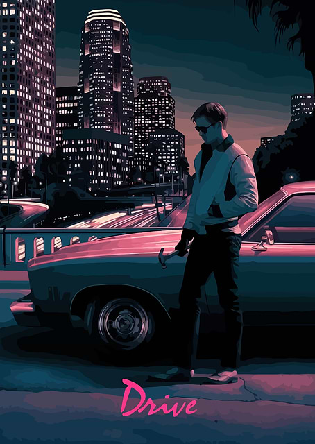 Drive Movie Poster / platina