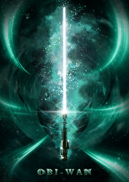 Obi-Wan's Lightsaber (textra design) / PLATINA