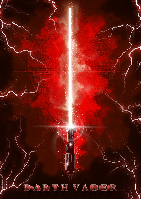 Darth Vader's Lightsaber (textra design) / platina