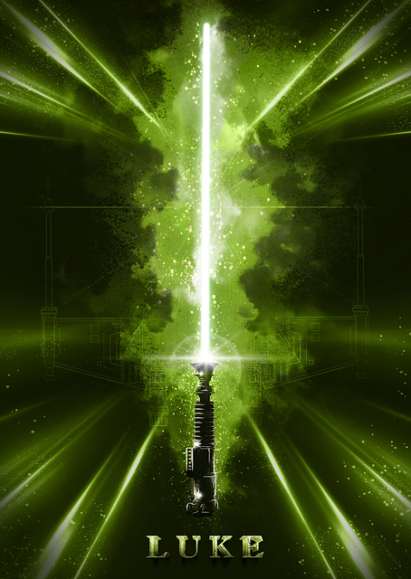 Luke's Lightsaber (textra design) / PLATINA