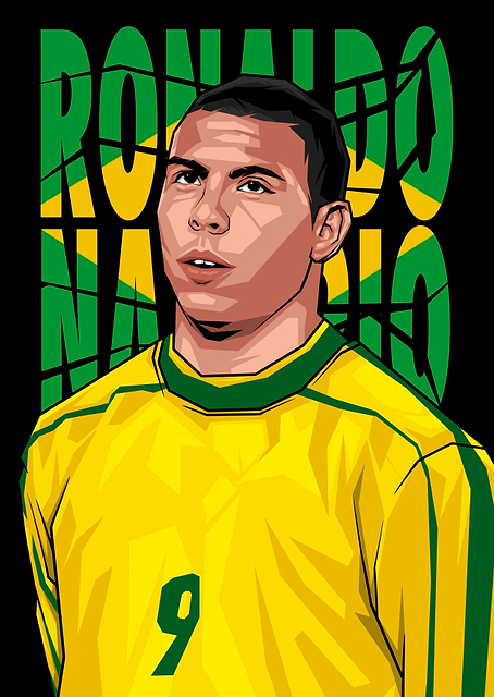 Ronaldo Nazario Digital Art / PLATINA