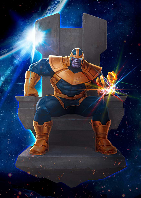 Avengers Thanos Throne / platina