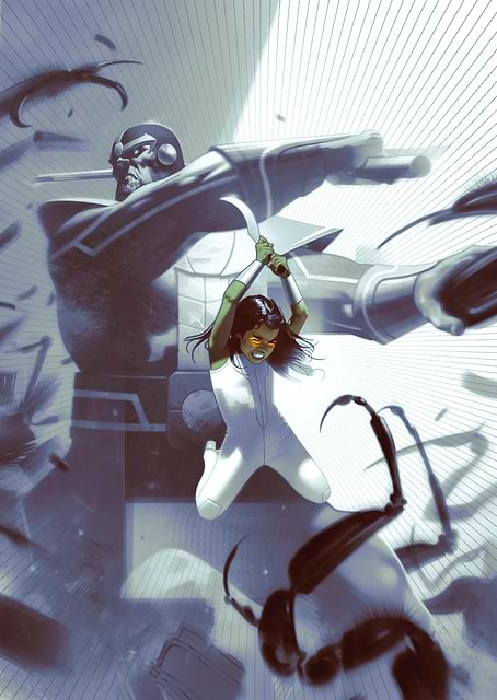 Gamora with Thanos / platina