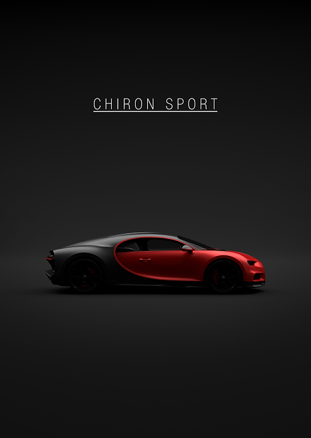Bugatti Chiron Sport - Red / PLATINA