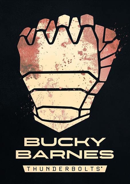 Bucky Barnes Symbol / PLATINA