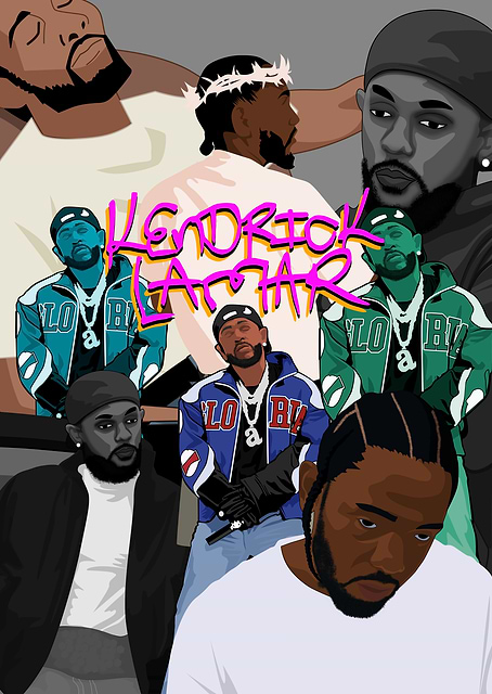 Kendrick Lamar Collage / platina