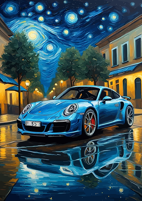 Car Under Starry Night / PLATINA