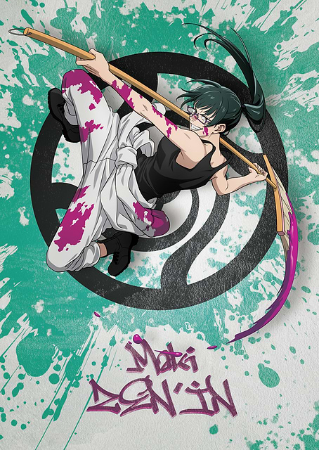 JJK Maki Zen'in Graffiti style / platina