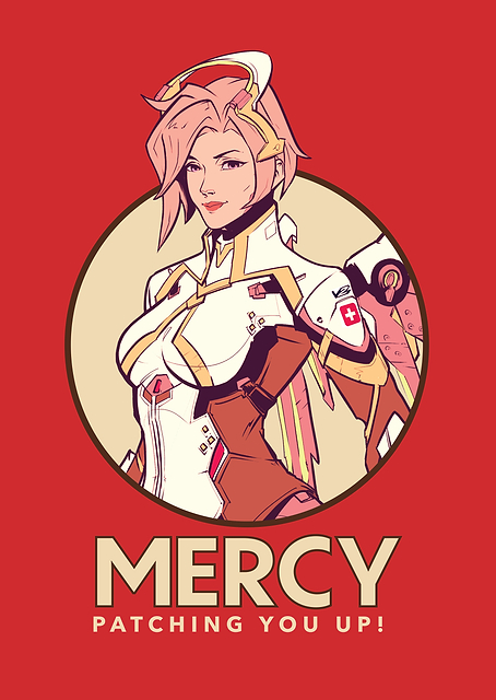 Mercy Retro Poster / PLATINA