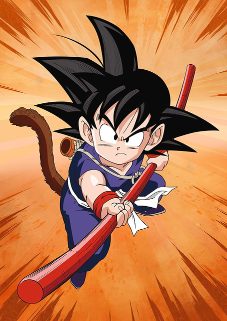 DB Goku with power pole / platina