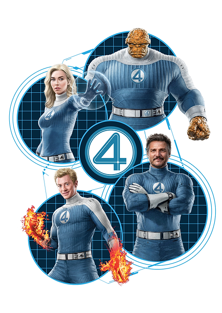 Fantastic Four Team Poses / PLATINA