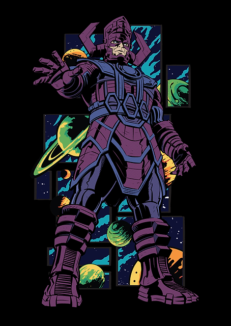 The Fantastic Four First Steps Comic Galactus / PLATINA