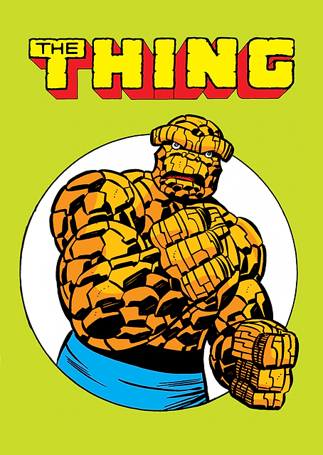 Fantastic Four Classic The Thing Retro / PLATINA