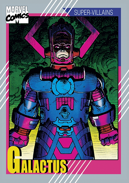 Galactus Retro Trading Card / PLATINA