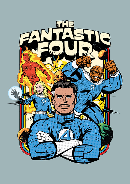 The Fantastic Four First Steps Comic Action / PLATINA