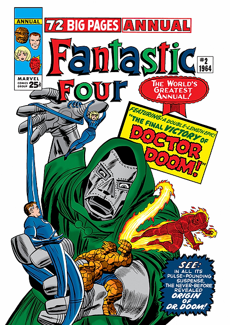 Fantastic Four Classic Comic Cover Doctor Doom / PLATINA