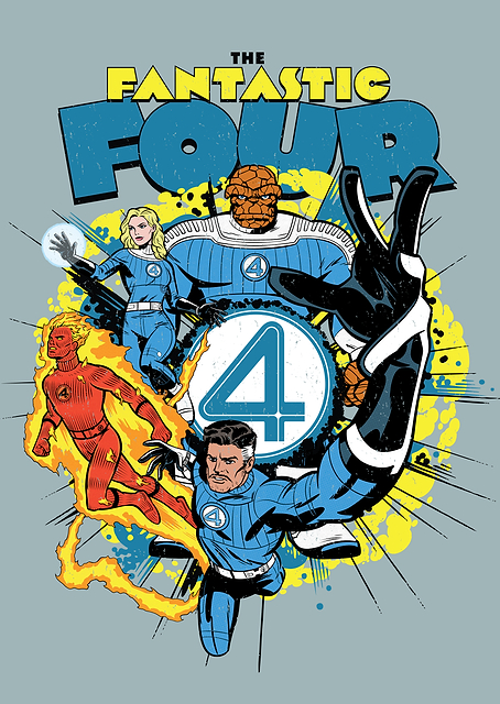 The Fantastic Four First Steps Comic Blast / PLATINA