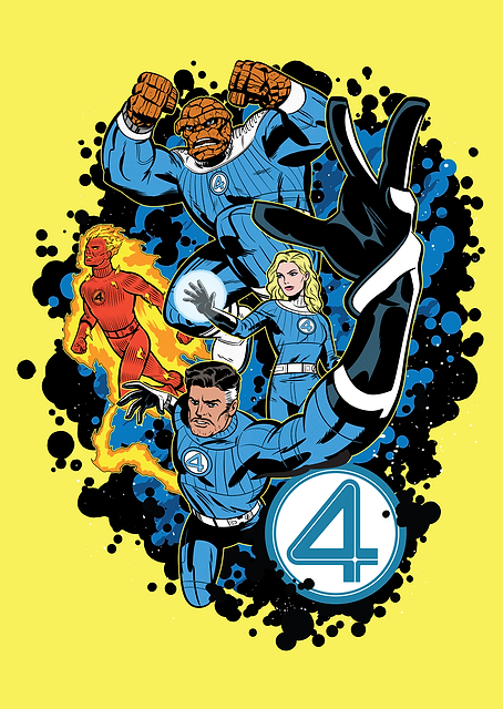 The Fantastic Four First Steps Space Comic / PLATINA