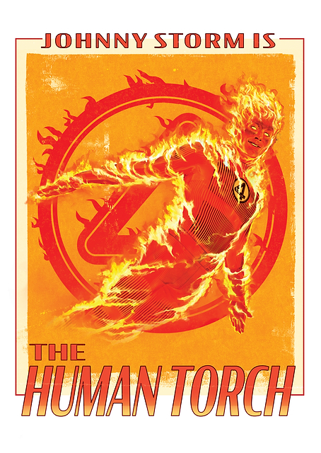 Johnny Storm The Human Torch / PLATINA