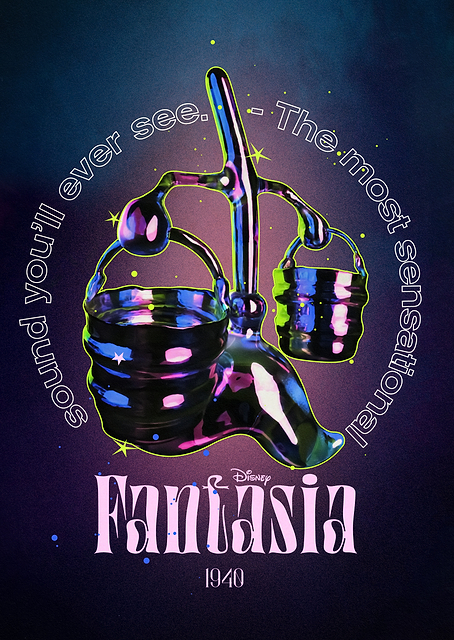 Neon Fantasia Mop with Buckets / PLATINA