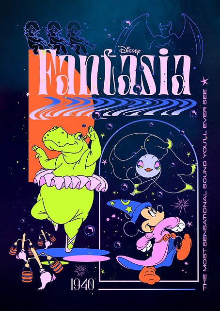 Fantasia Poster with Dancing Hippo / PLATINA