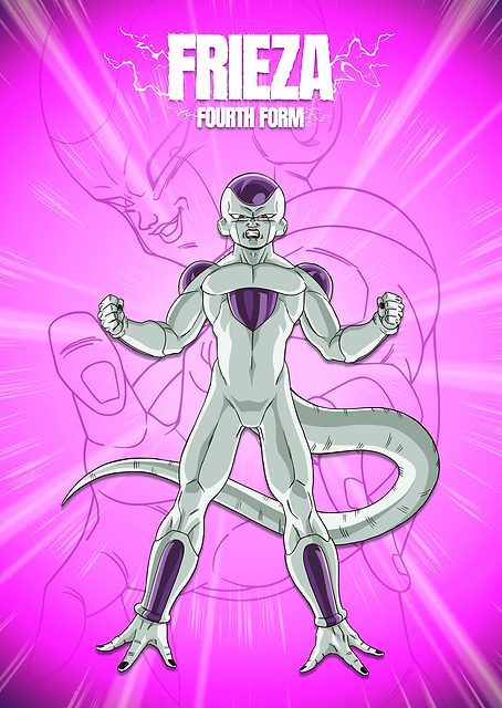 DBZ Transformations Fourth Form Frieza / platina