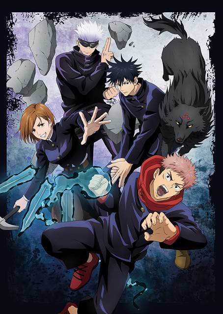 JJK Group Itadori, Fushiguro, Gojo and Kugisaki / platina