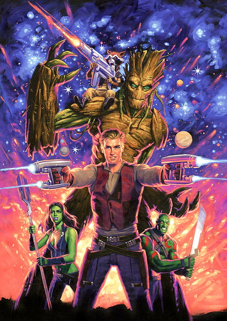 The Guardians of the Galaxy Ready to Fight / PLATINA